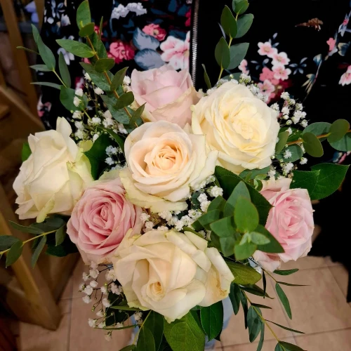 Bouquet blanc et rose